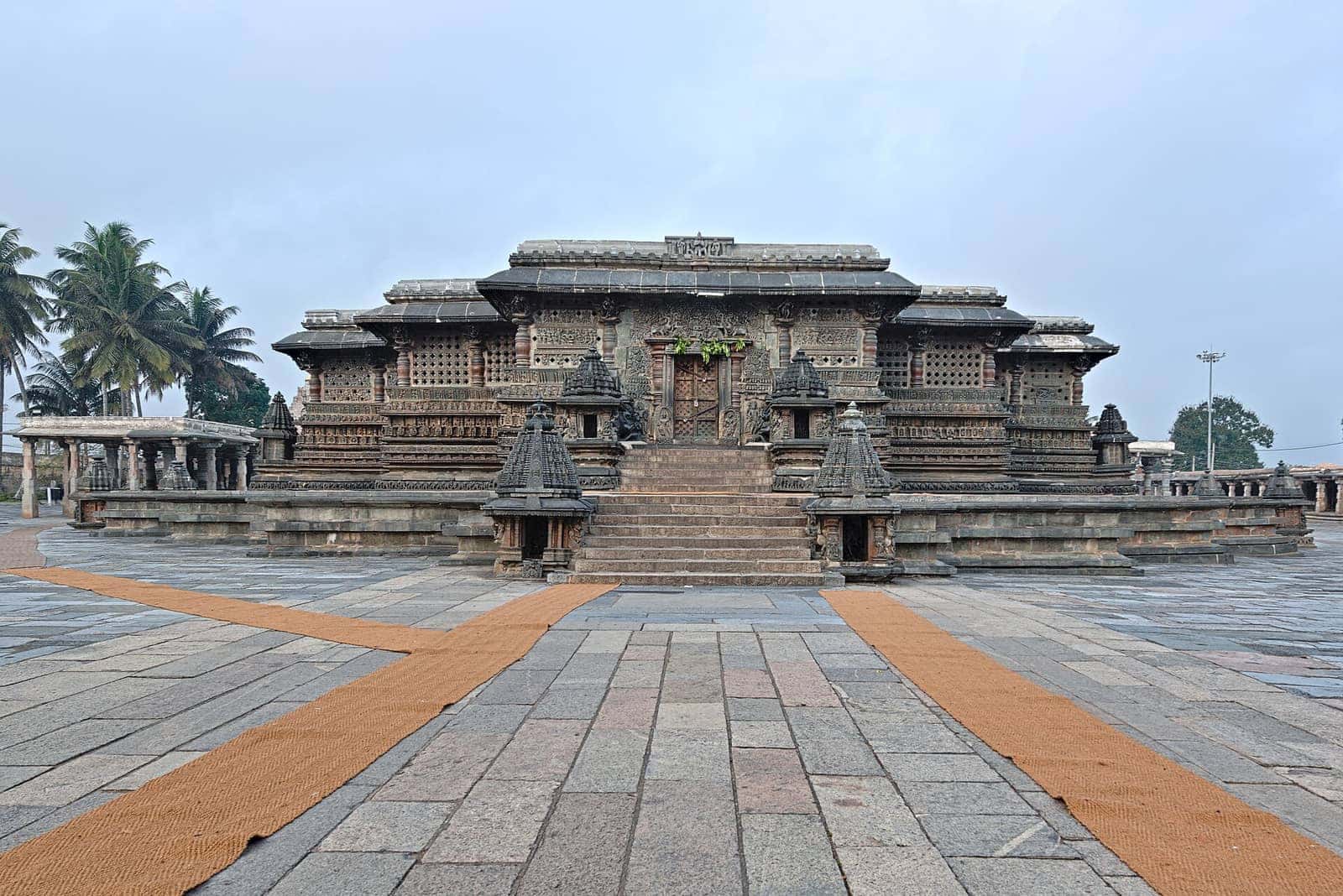 The carved east entrance of the Chennakeshava Temple at Belur